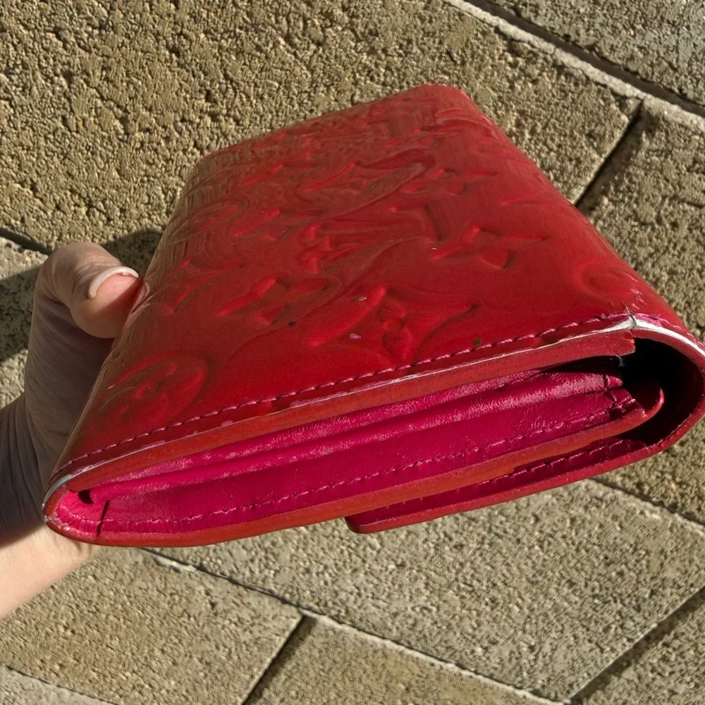 Louis Vuitton hot pink wallet